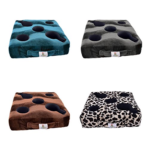 Cup Cozy Deluxe Pillow (Teal)- The world's BEST cup holder! Keep your drinks close and prevent spills. Use it anywhere-Couch, floor, bed, man cave, car, RV, park, beach and more!