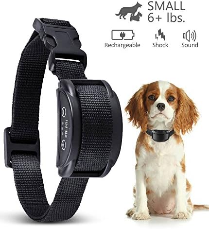 Bark Collar 2018 New Upgraded Rechargeable Dog Bark Collar and Anti-Barking with 5 Levels Automatic No Bark Collar for Small Medium Large Dogs No Harm Shock Safe Stop Bark (6+lbs)