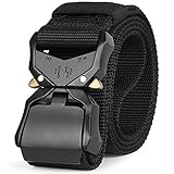 Tactical Belt Military Style Nylon Riggers Belts for Men Quick-Release Heavy Dut