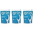 Grin Dental Floss |3 Packs of 60 (Double Twice The Clean Deux Fois Plus Propre), White, Total: 180, 1.0 Foot, 0.18 pounds