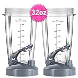 32oz Oversized Cup Set for Nutribullet 600W 900W,Replacement Parts for Nutribullet