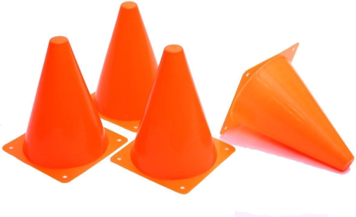 Fun Express Orange Traffic Cones - Set of 12 - Great for Kids Sports, Games and Toys : Sports & Outdoors