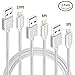 iPhone Charger,SPEATE Lightning Cable 3Pack 3FT 6FT 10FT Nylon Braided Cord to USB Syncing and Charging Cable for iPhone X/8/8 Plus/7/7 Plus/6/6 Plus/6s/6s Plus/5/5s/5c/SE, Silver