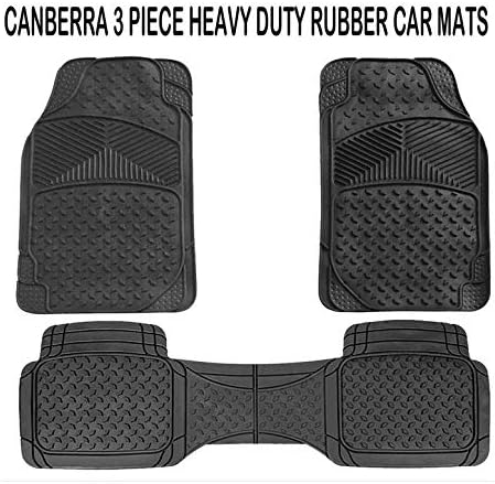 Mr E Saver MERCEDES-BENZ C-CLASS AMG 11-ON 3 Piece Canberra Heavy Duty Rubber Floor Mats Set All Weather