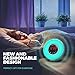 GoLIFEuP Wake Up Light Alarm Clock with Touch LED Display, Sunset and Sunrise Simulation, with 6 Natural Sounds, FM Radio and USB Charger - Perfect for Gift for Heavy Sleepers
