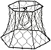 Cleveland Vintage Lighting, Black, Clip-on Chicken Wire Lamp Shade: Hexagonal, 5.75 x 5 x 4 inches