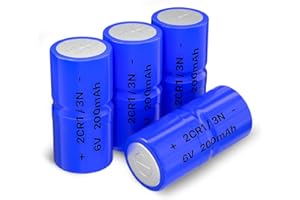 2CR1/3N 6 Volt Battery, 200mAh High Capacity Lithium ion Batteries Compatible with Pet Stop, Dog Guard, Perimeter and Extreme