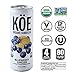 Koe Kombucha Cans, Blueberry Ginger | Organic Sparkling Fruit Drinks With Live Probiotics and Vitamin C | 12 oz Pack of 12