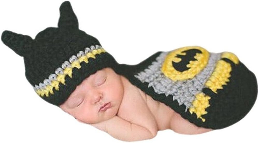 crochet batman hat