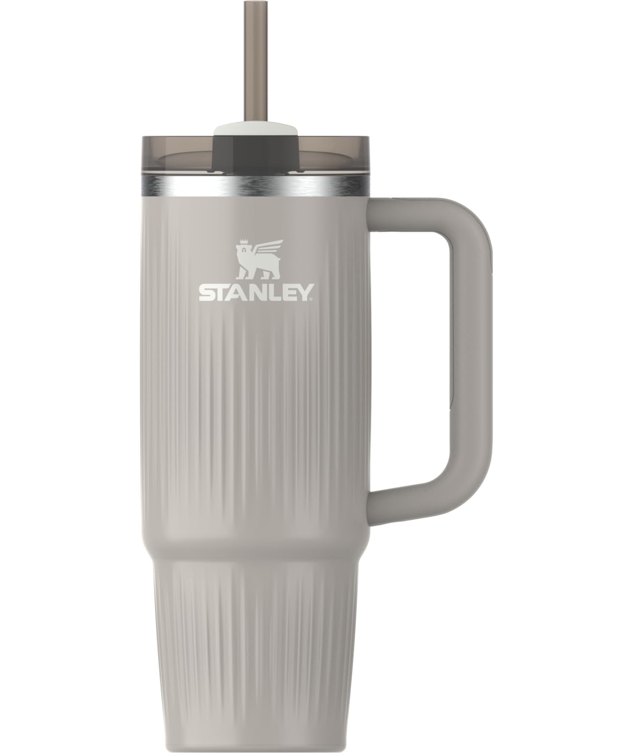 STANLEY Quencher H2.0 Tumbler with Handle and Straw 30 oz | Flowstate 3-Position Lid | Cup Holder Compatible for Travel | Insulated Stainless Steel Cup | BPA-Free | Fluted Ash Gloss Image