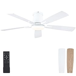 Surtime 52" Ceiling Fans with Lights-Low Profile