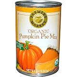 Farmer's Market Organic Canned Pumpkin Pie Mix, 15 Ounce (Pack of 12)