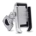 Metal Bike Phone Mount Universal Bicycle/Motorcycle Cell Phone Holder Smartphone Cradle Clamp 360° Rotatable for iPhone X/8/7/7+/6/6+/6S/6S, Samsung Galaxy Note 3/4/5,Nexus,LG & MI Phone