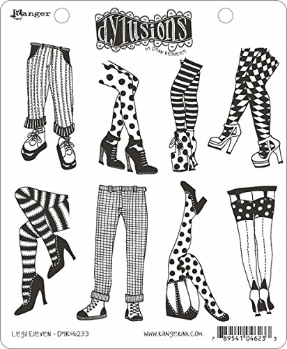 Ranger Legs Eleven Dyan Reaveley's Dylusions Cling Stamp Collections, 8.5 by 7