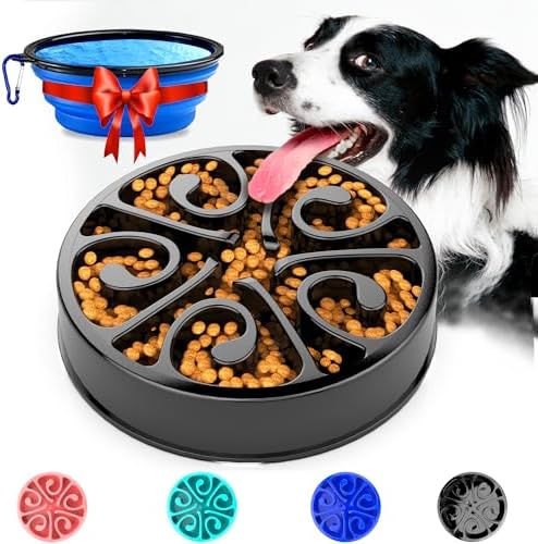 Dog Bowl Slow Feeder Dog Food Dish Dogs Feeding Puzzle Anti-Gulping Slow  Eating Dog Bowl for Fast Eaters price in Saudi Arabia | Amazon Saudi Arabia  | supermarket kanbkam