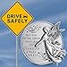 Guardian Angel Visor Clip For Car: (Set of 2) 2-1/4 Inch Diameter Metal, Reads MAY YOU NEVER DRIVE FASTER THAN YOUR GUARDIAN ANGEL CAN FLY, Best Parents Gift Idea for New Driver & Loved Ones Cars (2)