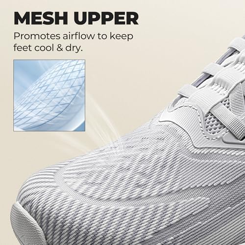 Zapatos de Senderismo Ligeros y Antideslizantes para Mujer.,Size 36.5,Blanco,AWUMRS2512