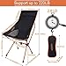 G4Free Lightweight Portable Camping Chair Outdoor Folding Backpacking High Back Camp Lounge Chairs with Headrest and Pocket for Sports Picnic Beach Hiking Fishing(Orange)