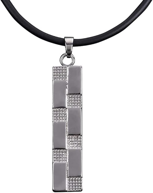 Amazon Lucia ルシーア 豪華6点セット プレート ダミエ 市松模様 ステンレス メンズネックレス レディースネックレス プレゼント用 磨き加工あり ネックレス 通販