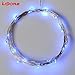 LIDORE Micro LED 20 Blue String Lights with Timer, Battery Operated on 7.87ft Long Silver Color Ultra Thin Copper Wire