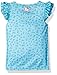 TY Beanie Boo Girls' Big Leona The Leopard Beanie Boo Ruffle Pajama Short Set, Blue, 7/8