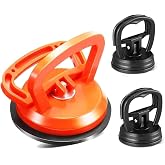 SYEIIYU Dent Puller, 3 Pack Strong Suction Cup Auto Body Remover Tool Car Dent Repair Removal Kit, Paintless Car Dent Repair for Car Body, Tiles Lifting, Objects Moving, Screen(Orange+Black)