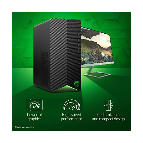 HP Pavilion Gaming Desktop Computer, AMD Ryzen 5 3500 Processor, NVIDIA