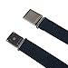 CTM Kids' Adjustable Elastic Belt with Magnetic Buckle, Black