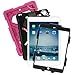 ACEGUARDER Apple Ipad Mini 2 Case Waterproof Rainproof Shockproof Kids Proof Case for Ipad Mini 2 (Gifts Outdoor Carabiner + Whistle + Handwritten Touch Pen) (ROSE/BLACK)