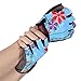BOODUN Women's Shock-Absorbing Gel Pad Breathable Half Finger Mountain Bicycle Bike Road Racing Gloves, Small