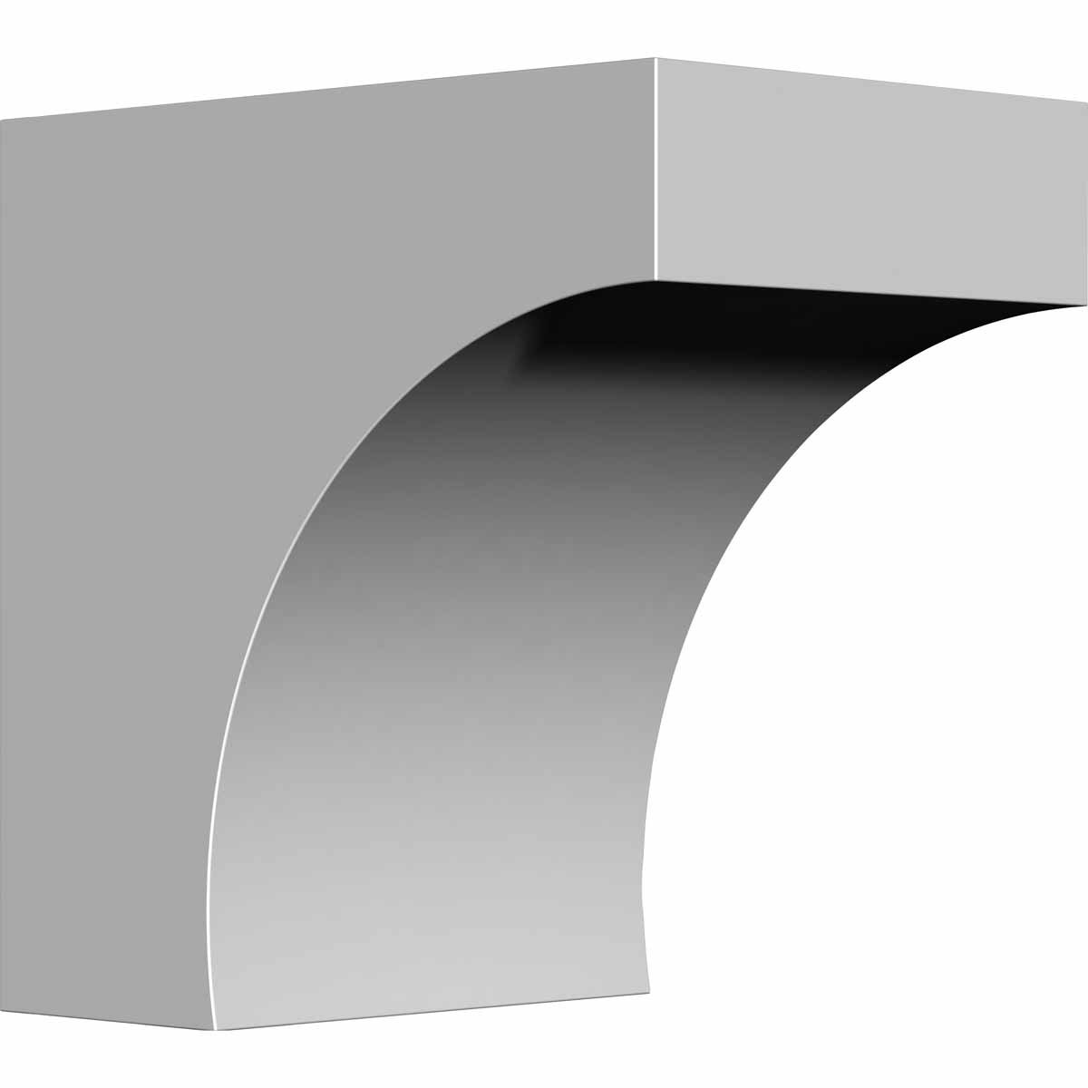 Photo 1 of Ekena Millwork BKT05X07X07ST 5-Inch W x 7 1/4-Inch D x 7 1/4-Inch H Stockport Bracket