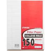 Top Flight Filler Paper, 10.5 x 8 Inches, College Rule, 150 Sheets (12302), White