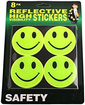 Smiley Reflective Stickers For Sports Vest, Backpack Paste, Bike Paste(Smiling Face)