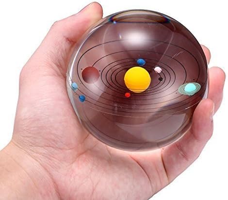 水晶玉球 装飾品 プレゼント 置く物 オフィス用品 雑貨 インテリア 水晶の太陽係 文鎮