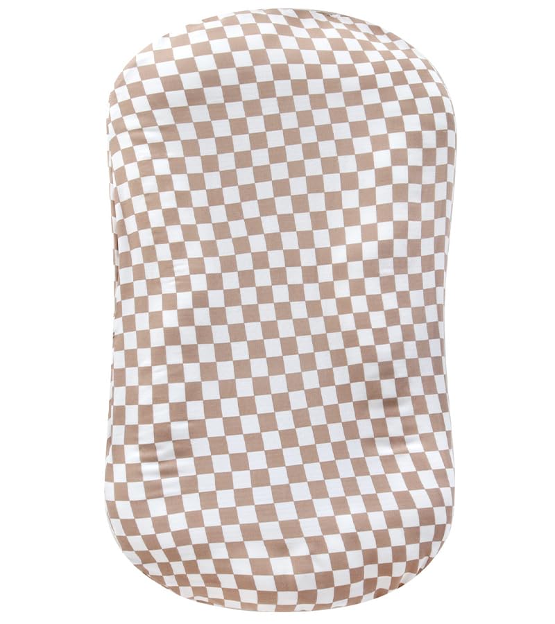 Photo 1 of LifeTree Muslin Baby Lounger Cover, Newborn Slipcover Lounger Cover for Boys Girls Infant, Soft 70% Viscose from Bamboo and 30% Cotton, Cover Only, Checkered Pattern