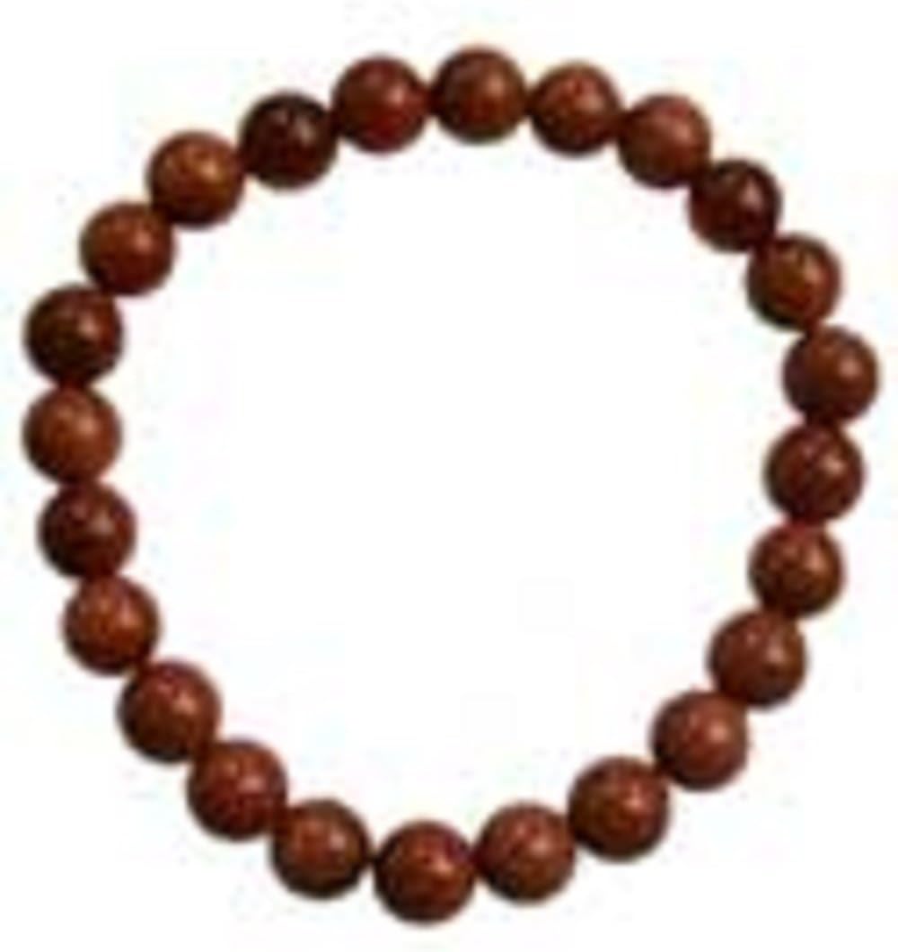 Sandstone Beaded Bracelet 8mm Beads Gold Sandstone(Synthetic) Yoga Meditation Bracelet