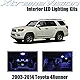 XtremeVision Toyota 4Runner 2003-2014 (12 Pieces) Pink Premium Interior LED Kit Package + Installation Tool