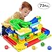 Elover Marble Run Set Building Blocks Construction Toys Set STEM Learning Toys Puzzle Race Track for Kids (73 Pieces)