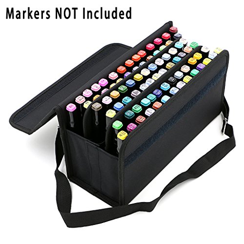 BTSKY Handy 80 Slots Carrying Lipstick Organizer Marker Case Holder for