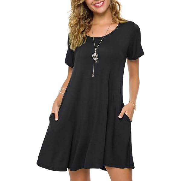 black t shirt dress amazon maxi black t shirt dress The Best Amazon T-Shirt Dresses to Wear This Summer