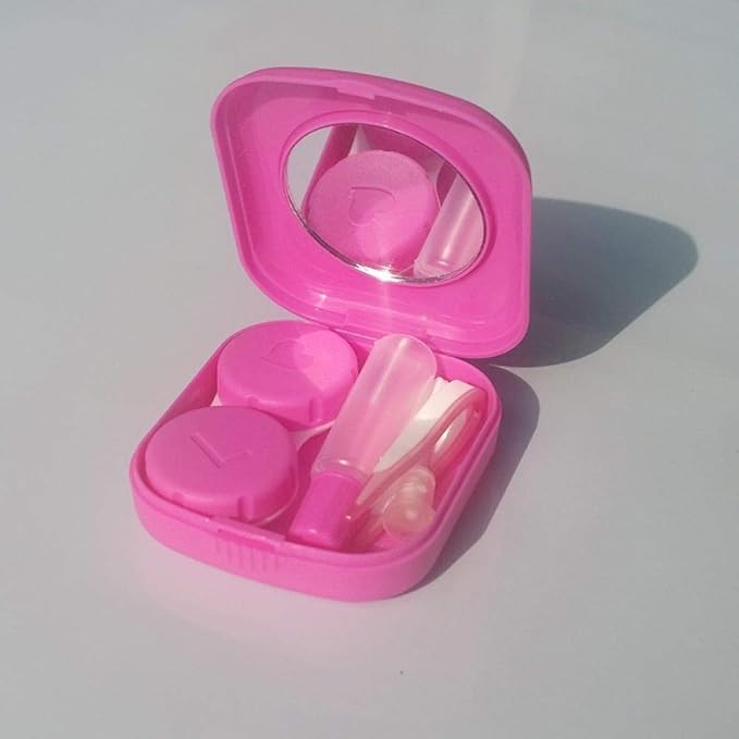 QYER Elegant Contact Lens Case, Mini Simple Eye Lens Case