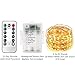 120 LEDs String Fairy Lights,6 Six-Ft Strands,20 Warm White LEDs per Strand,Flexible Copper Wire for Glowing Watering Can with Light,Waterproof,Battery Operated,8 Modes Remote Control with Timer