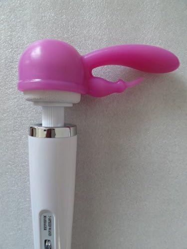 Wet Goodz Original Rabbit Dual Stimulation Wand Attachment fits Hitachi Magic Wand and most Wands + Free Sample Lubricant