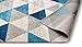 Well Woven Isometry Blue & Grey Modern Geometric Triangle Pattern 7'10