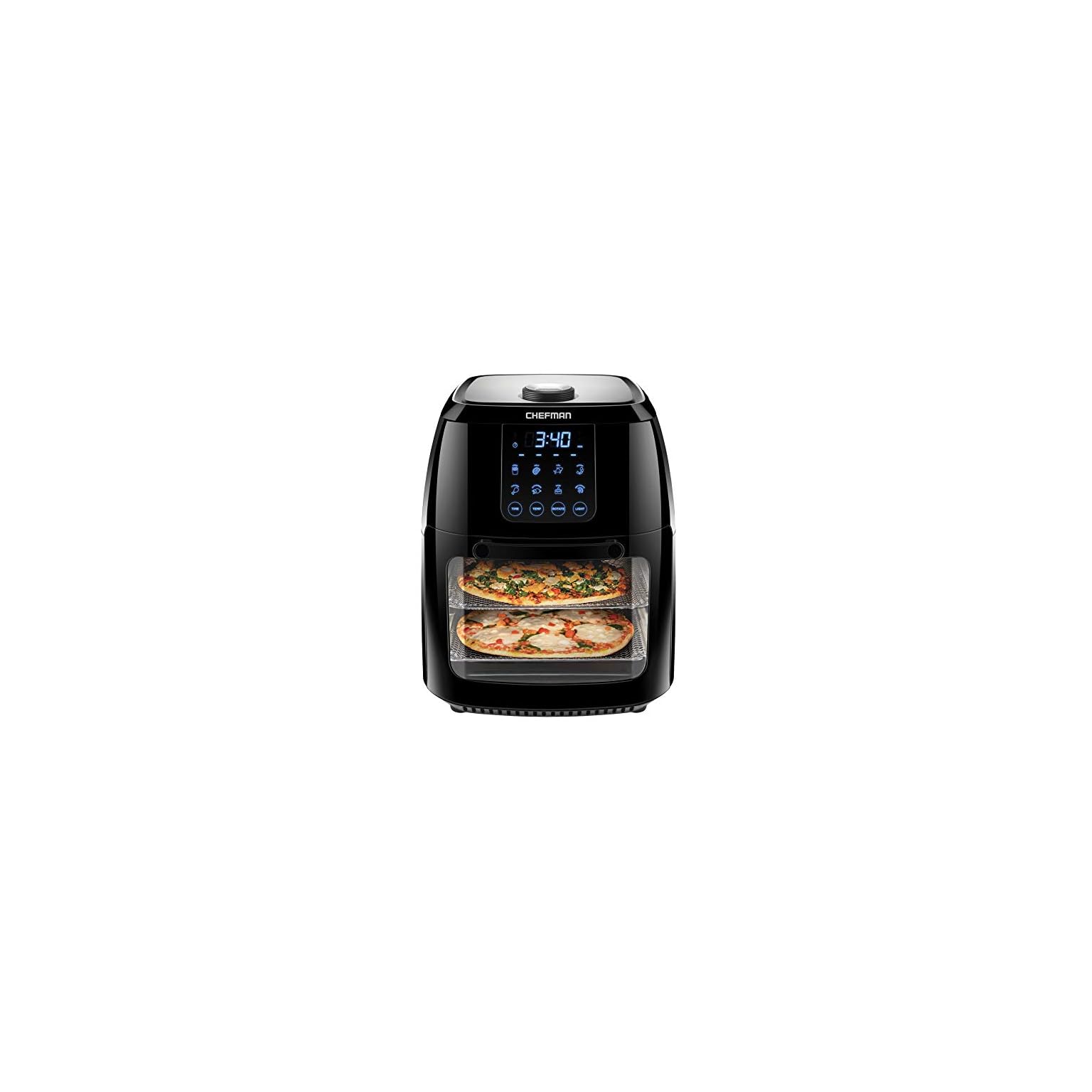 Chefman 6.3 Quart Digital Air Fryer+ Rotisserie, Dehydrator, Convection