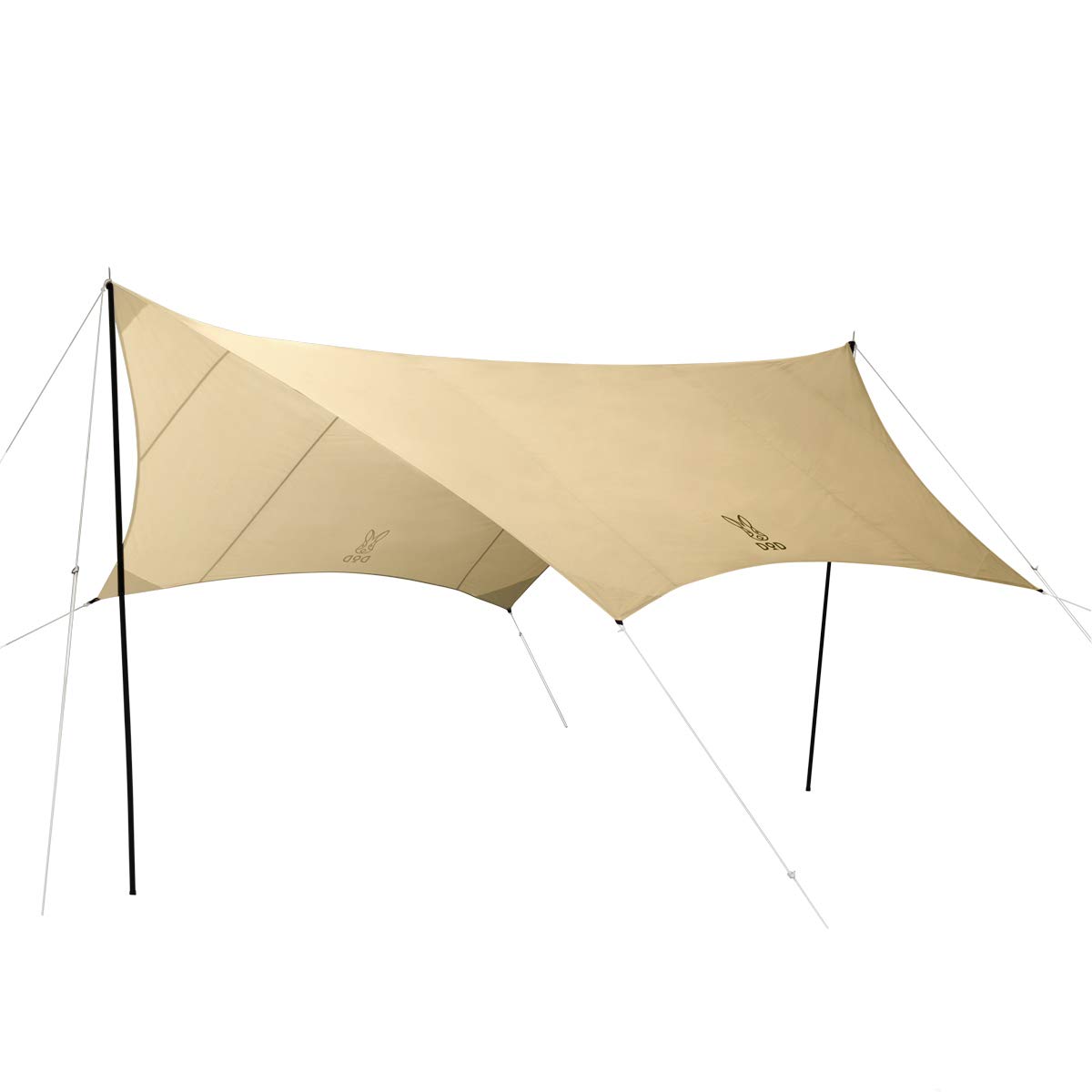 DOD(ディーオーディー) いつかのタープ はじめてでも扱いやすい ベーシックな ヘキサタープ waterproof タン Medium オールインワン 延長テープ 標準付属 UV加工済 TT5-631-TN商品画像