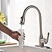 Hotis Commercial Single Handle Pull Down Sprayer Stainless Steel Kitchen Sink Faucet, Brushed Nickel Kitchen faucets