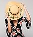 Funky Junque Women’s Bold Cursive Embroidered Adjustable Beach Floppy Sun Hat