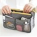 Potelin Women's Multifunction Cosmetic Handbag,Travel Thicken Double Zipper Organizer Wash Bag (1Pcs,Purple)