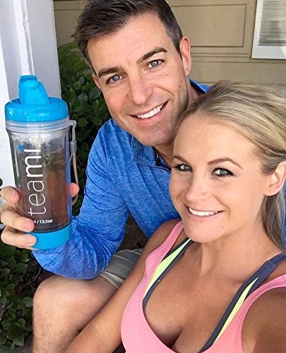 FRUIT INFUSER Water Bottle Tumbler with a Lid | 100% BPA FREE | Our Best Infusion Bottles for Infused Fruit, Smoothies, Tea, and Coffee | Double Walled Mug, Hot & Cold (13.5 Ounces, Blue) - Thumbnail 6